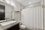 Shower/tub combination bathroom